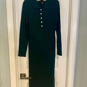 House of Harlow 1960 Dark Green Long Sleeve Dress